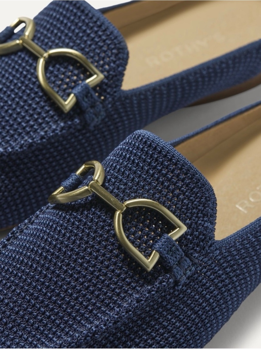 Rothy’s - The Double Bit Loafer Mule in Blue Raffia Knit in 6.5 - Picture 2 of 13
